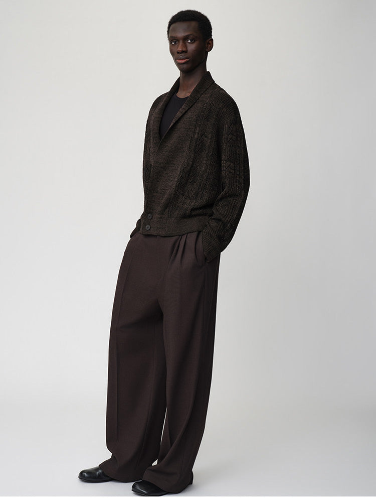 Openwork Knit Loose Cardigan