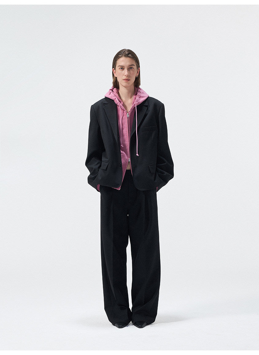 Notch Lapel Two-Button Jacket