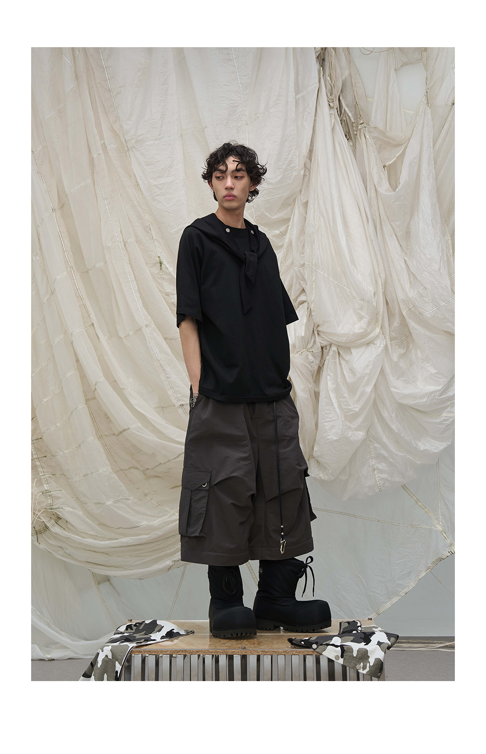 Detachable camouflage workwear casual pants