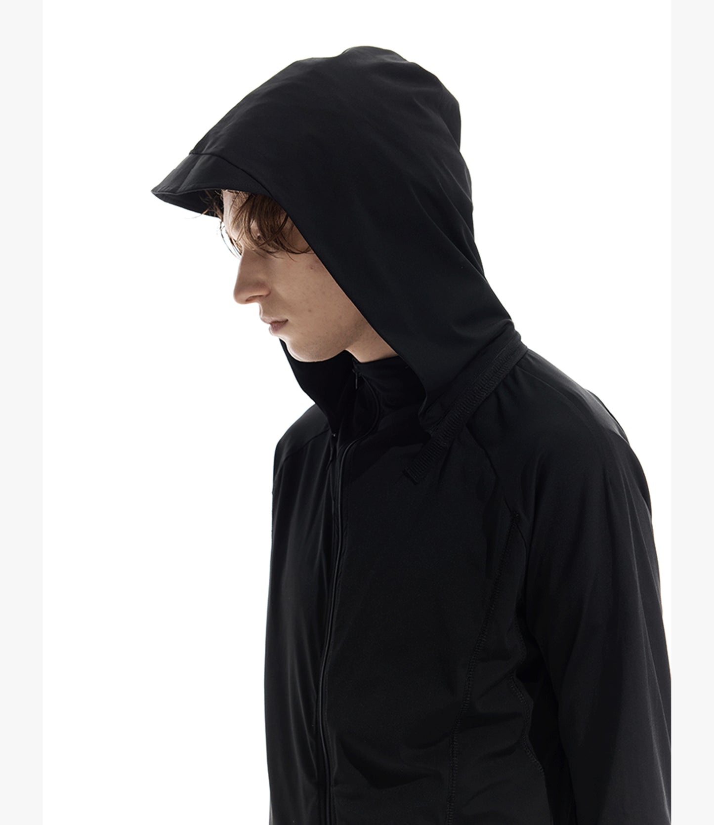 Jacket with removable hood