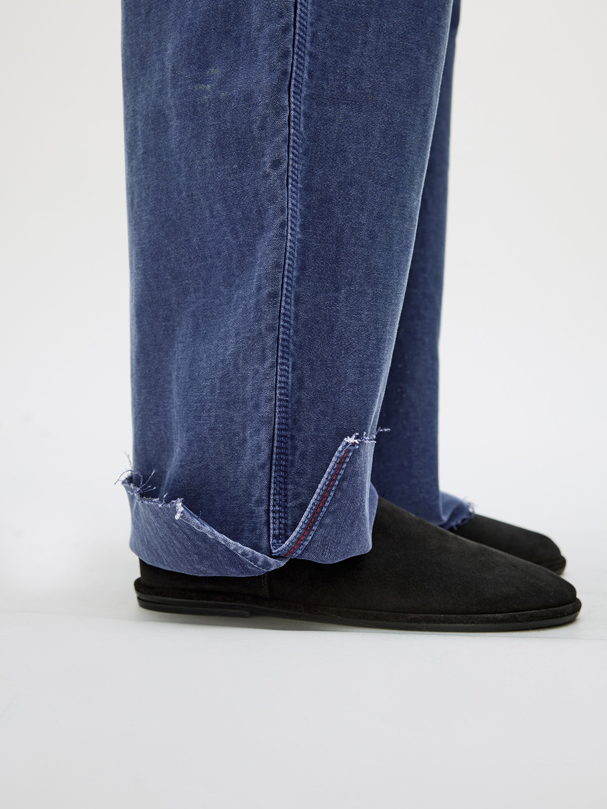 Heavy-Wash Finish Casual Pants