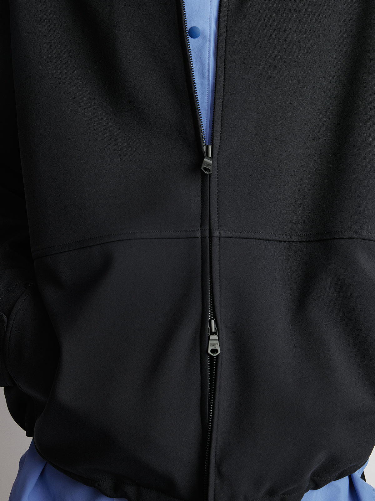 Short Wide Zipper Jacket