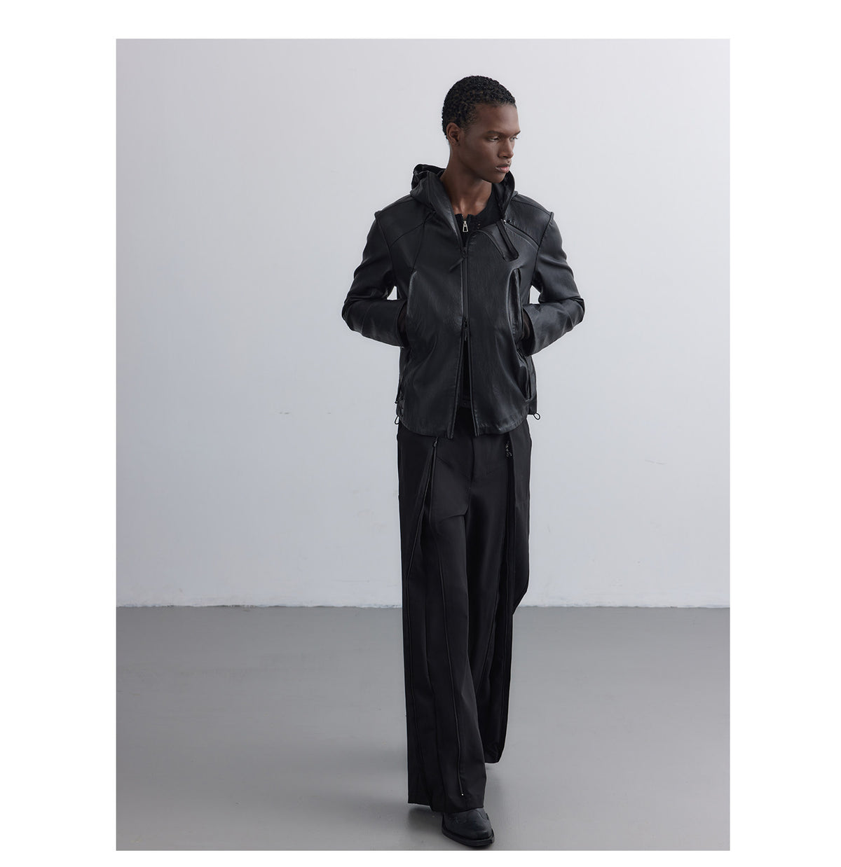 Casual Pants with Three Adjustable Zippers