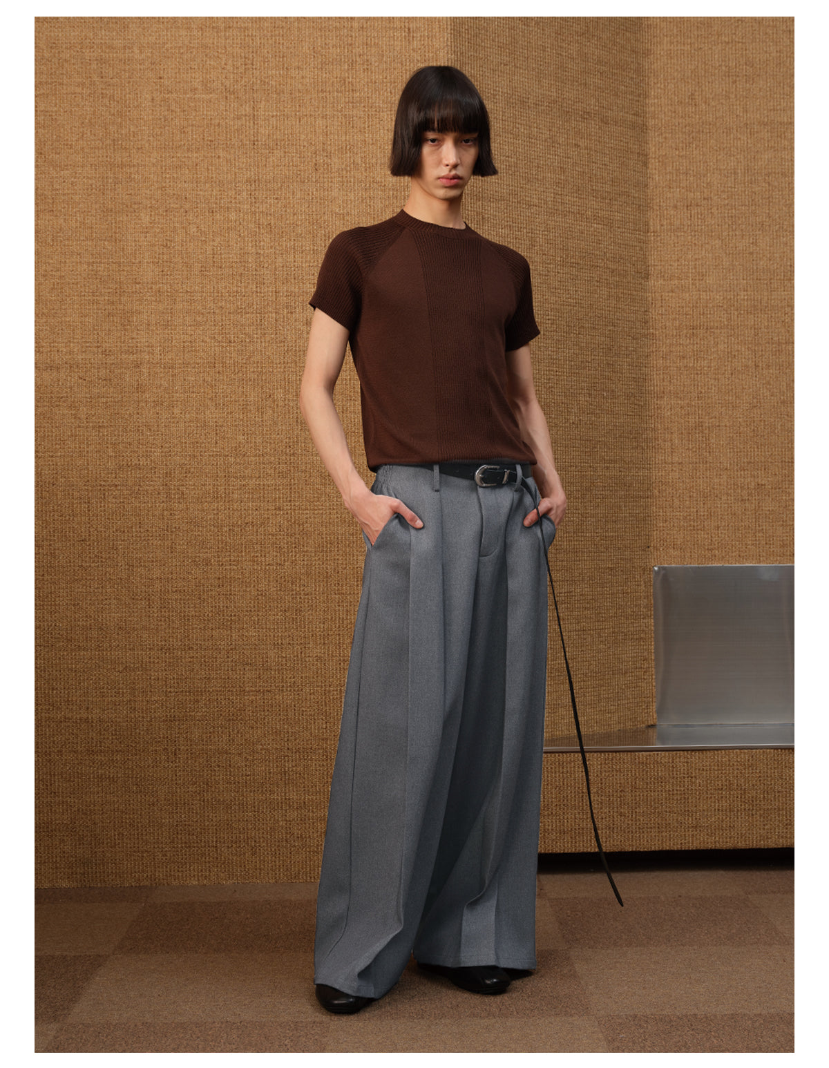 Waistless Wide Leg Pants