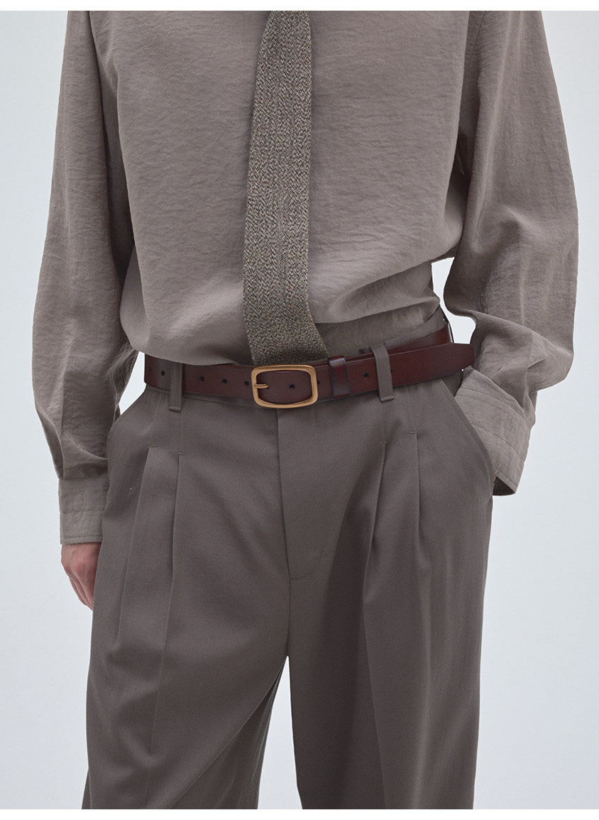 Classic Double-Tuck Casual Pants