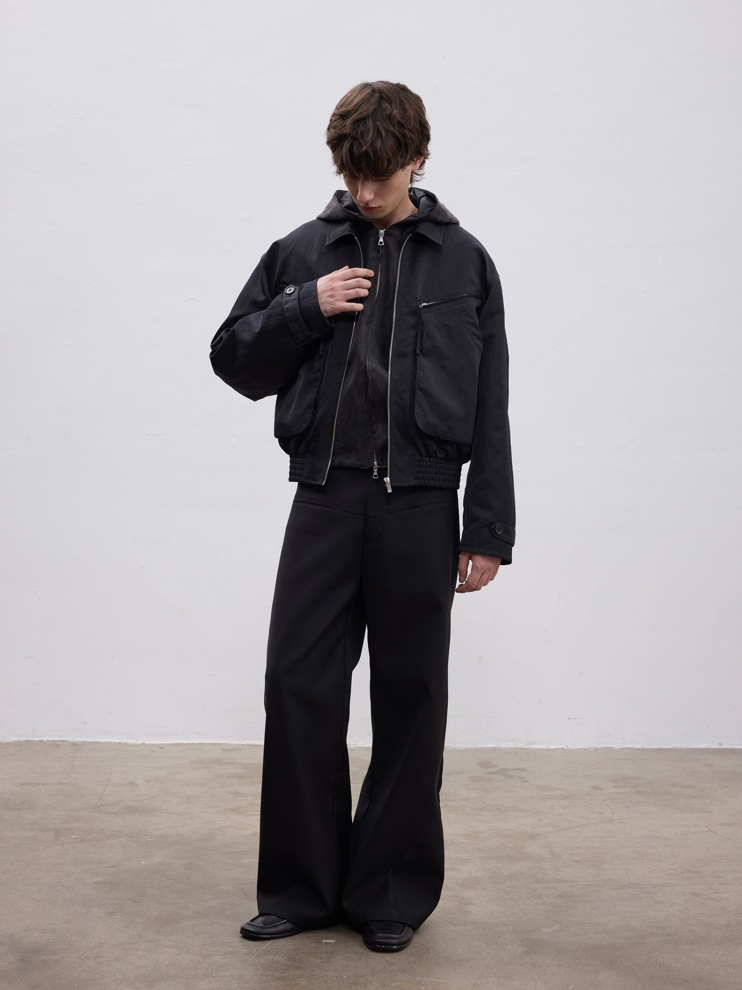 Sandwashed Hooded Jacket