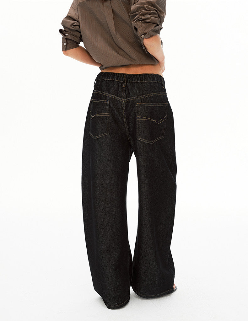 Button-down Design Denim Pants