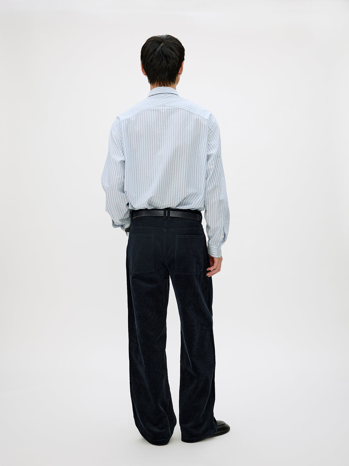 Wash-processed Straight Casual Pants