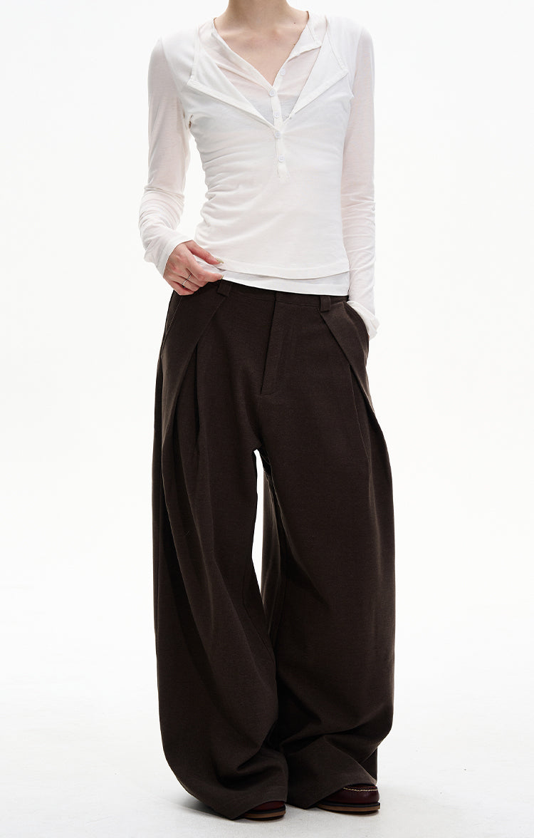 Minimalist High-End Casual Pants