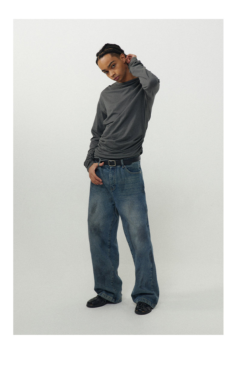 Stacked Pleated T-Shirt