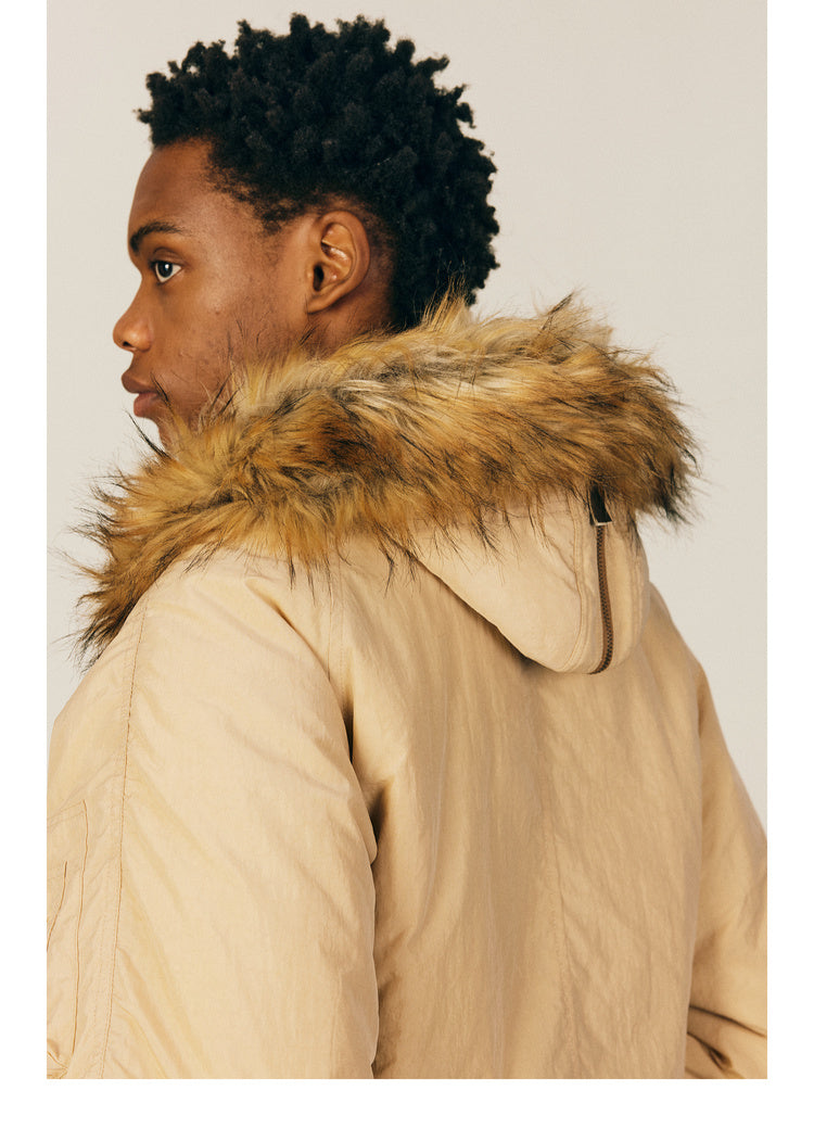 Hooded quilted jacket