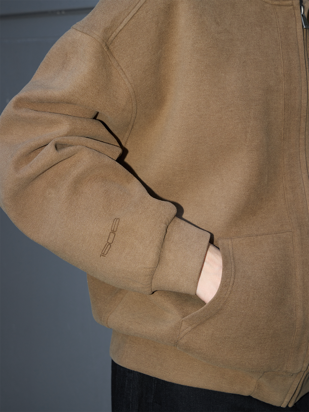 Zip-Up Hooded Sweatshirt