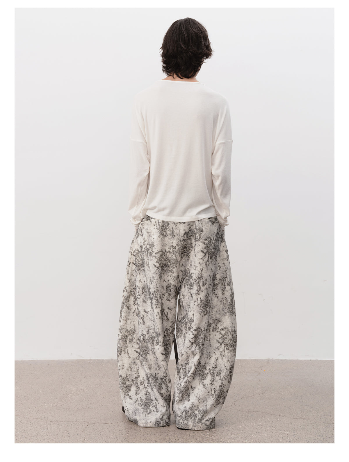 Drop shoulder printed T-shirt