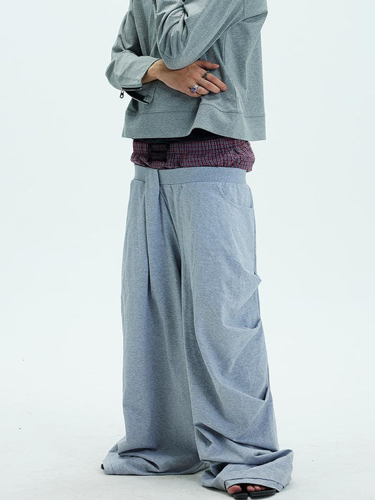 Multiply Pleated Loose Sweatpants