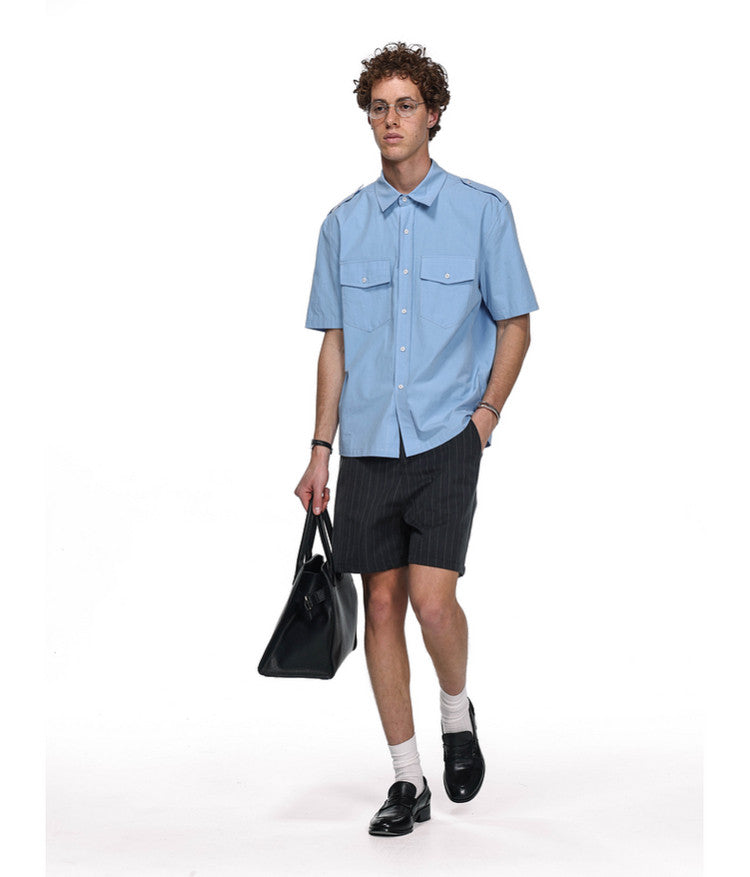 Workwear-style shirt