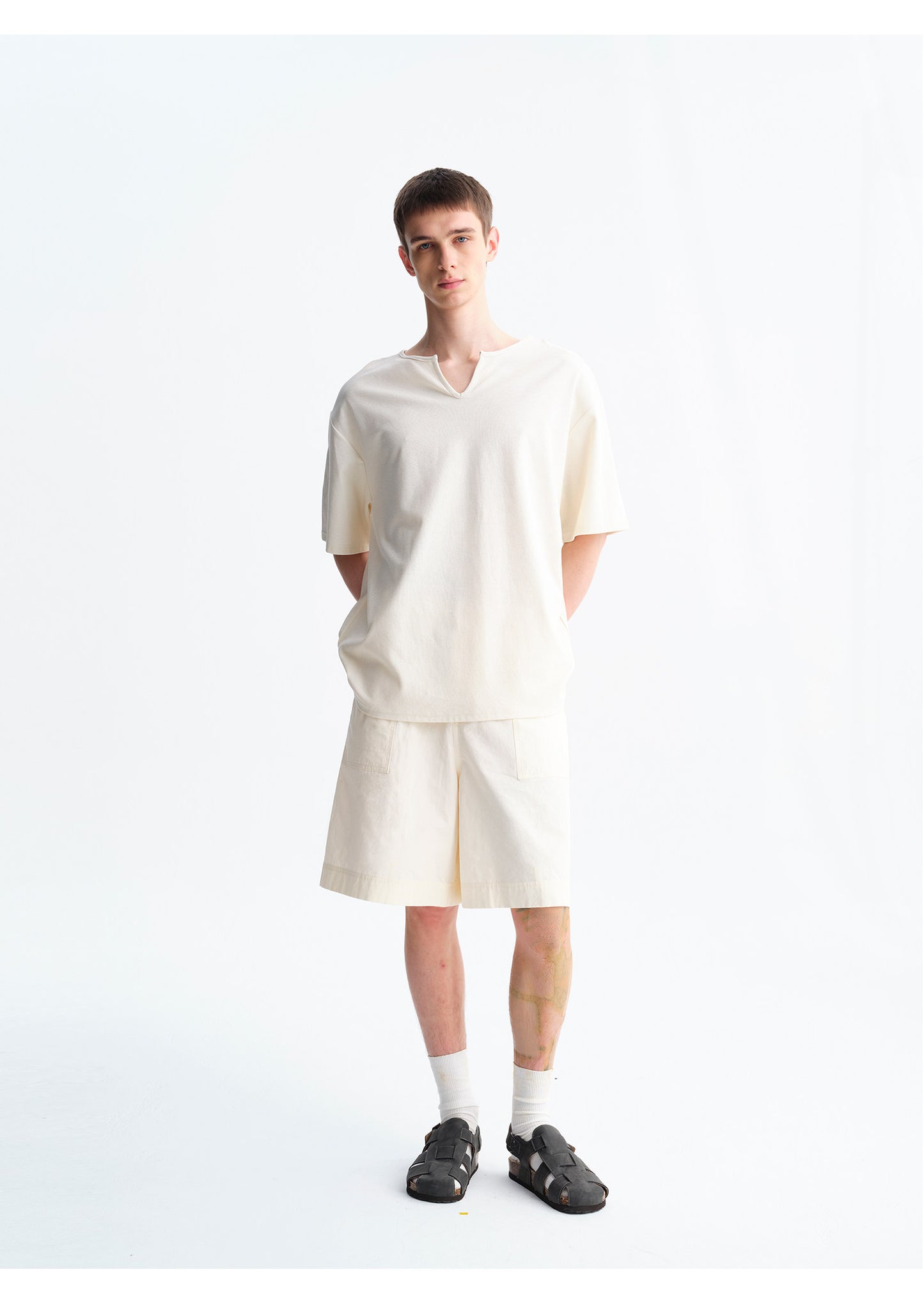 Matt-Finish Loose-Fit T-Shirt
