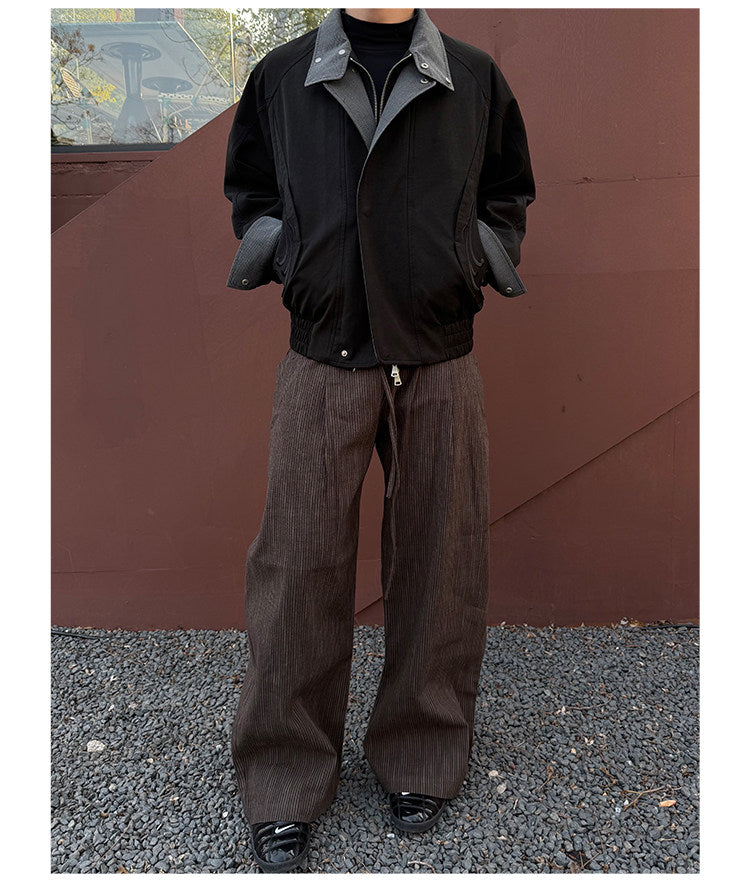 Striped Wide-Leg Pants