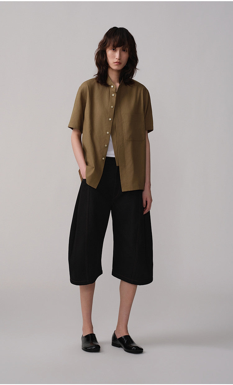 Loose-Fit Casual 3/4-Length Shorts