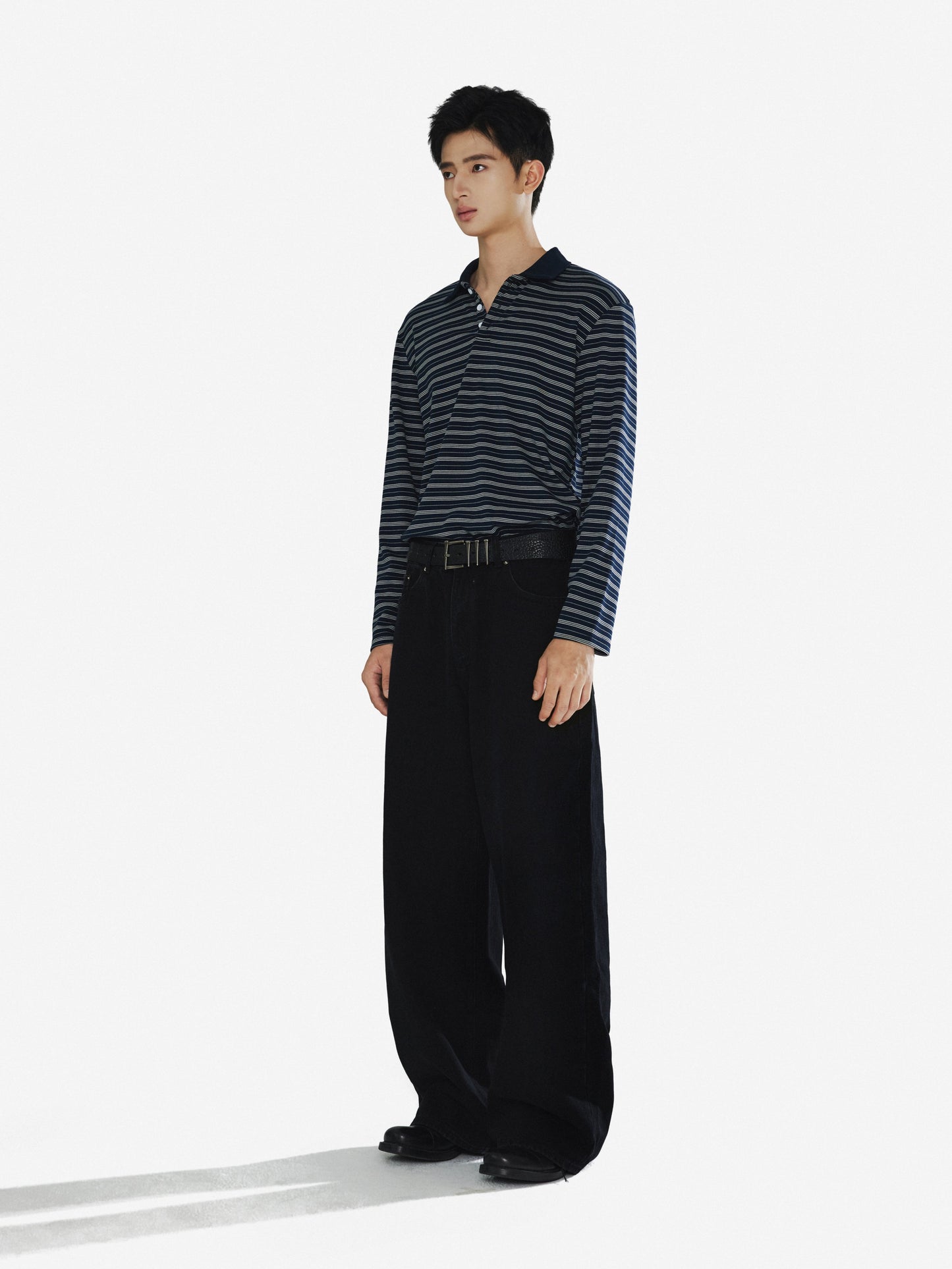 Loose-Fit Soft Polo Shirt