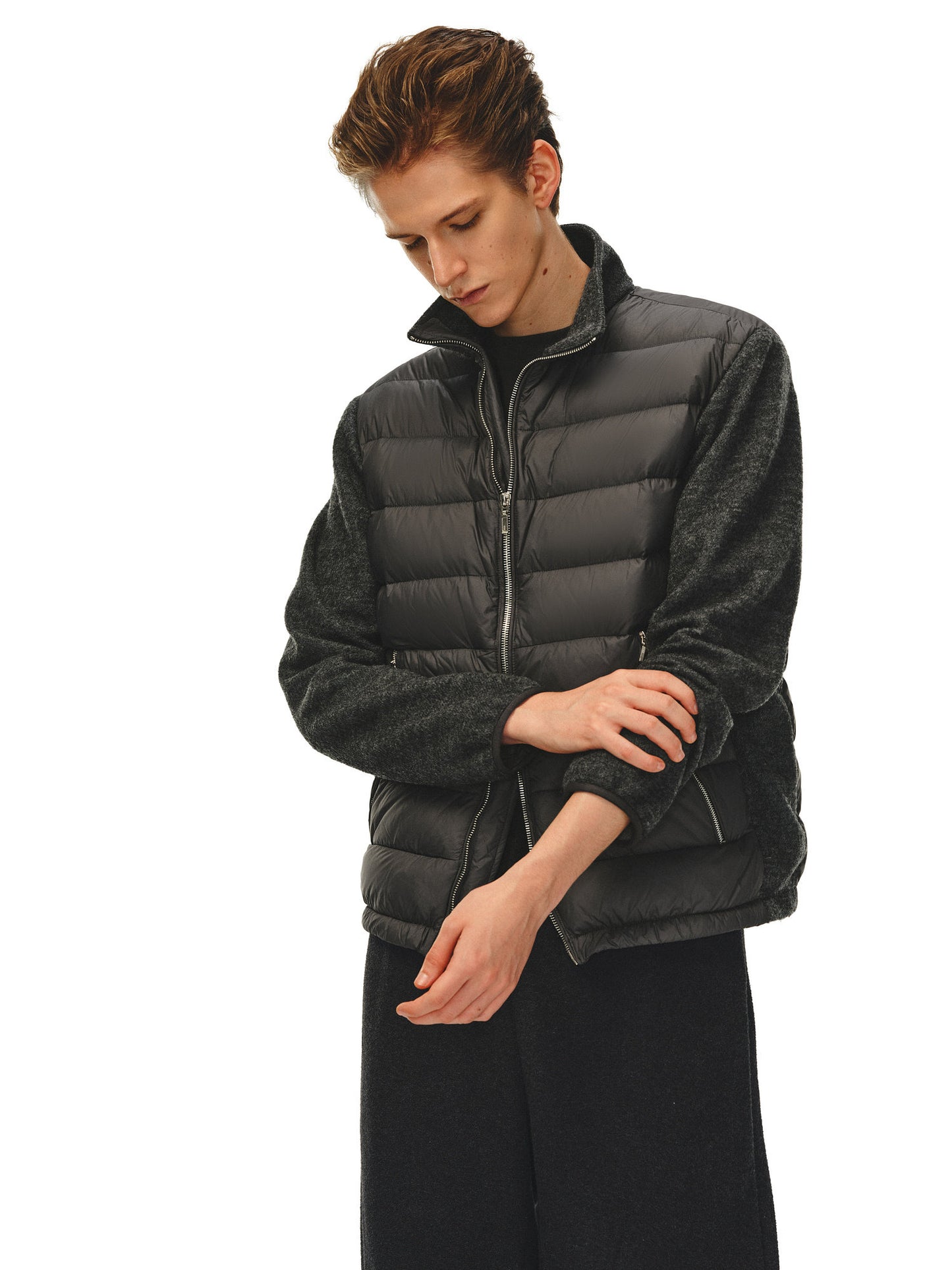 Knit Sleeve Down Jacket