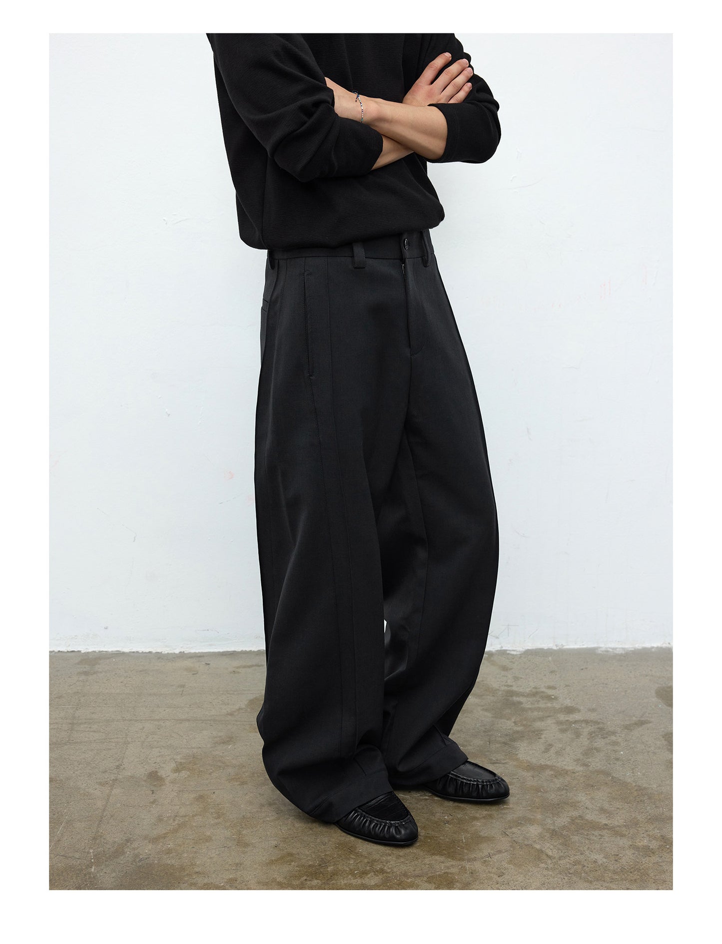 3D Quilted Casual Pants