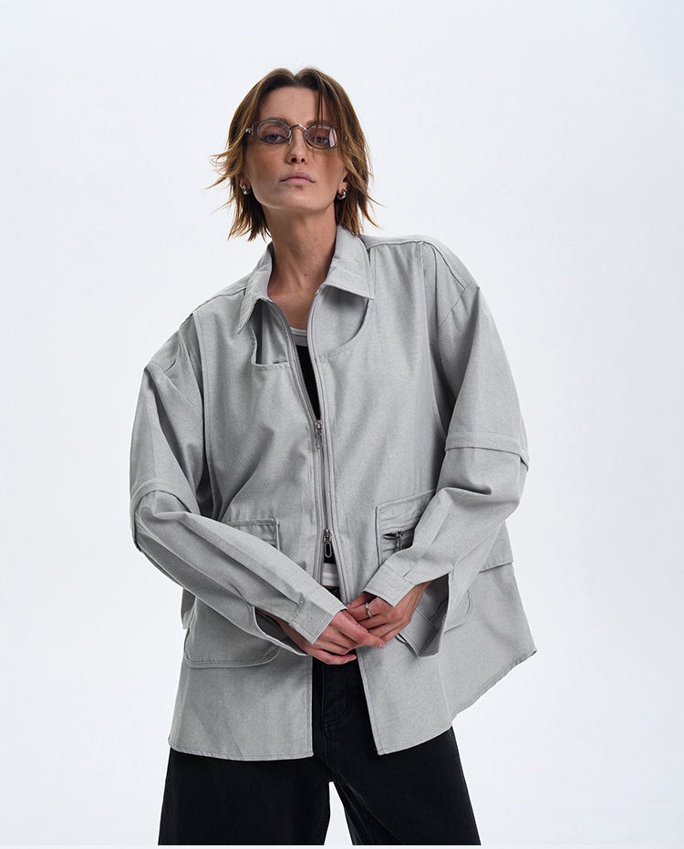 Niche high-end silhouette jacket