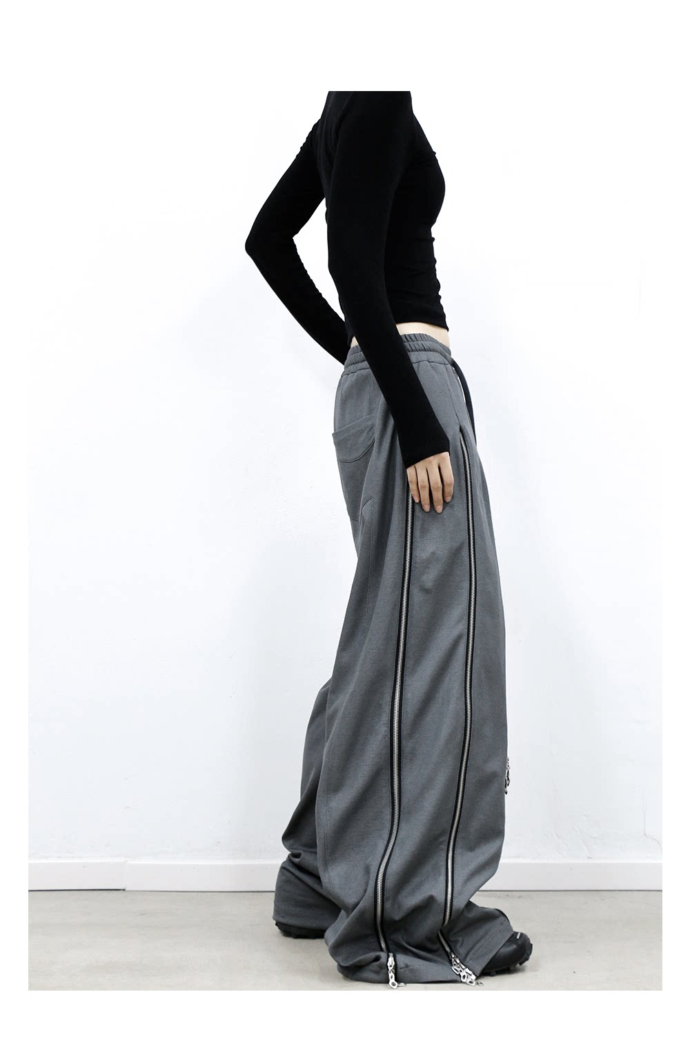 Multi-Zip Sweatpants