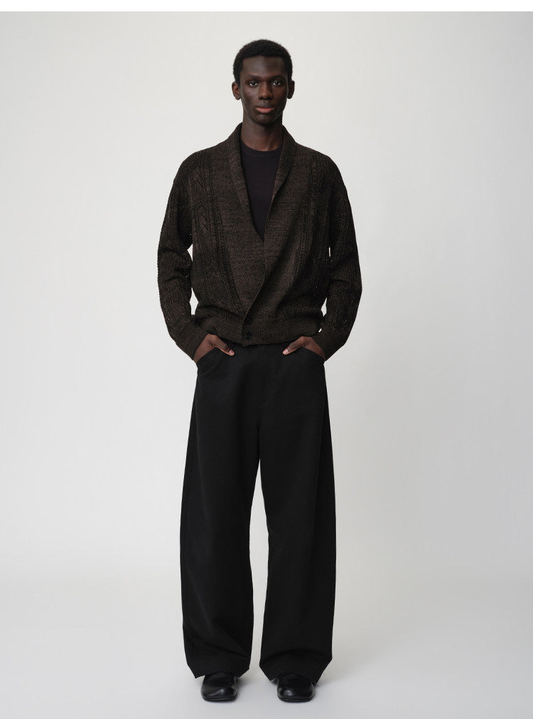 Openwork Knit Loose Cardigan