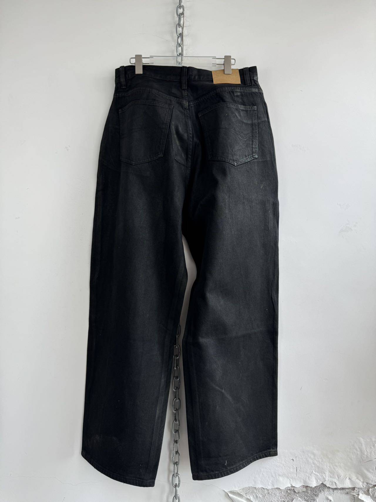Waxed Straight Jeans