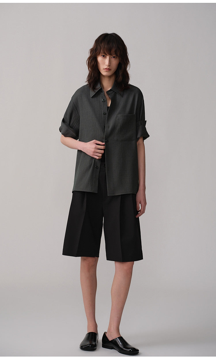 Roll-Up Sleeve  Lightweight Shirt
