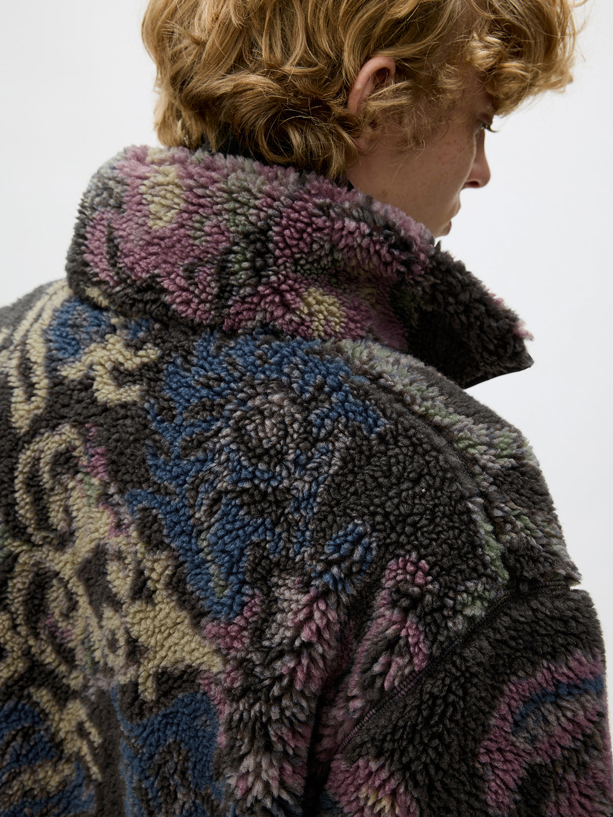 Lambswool Blend Zipper Jacket