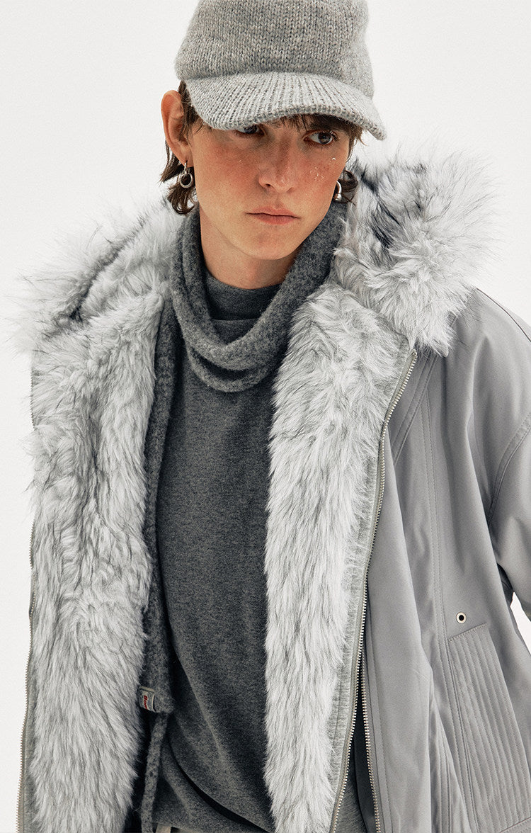 Faux Two-Piece Patchwork Jacket