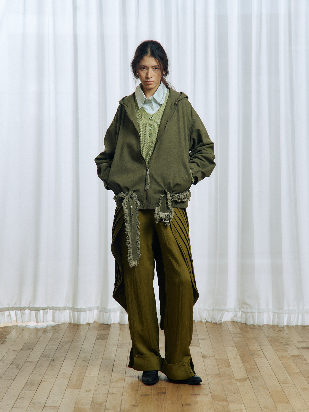 Pleated Casual Pants