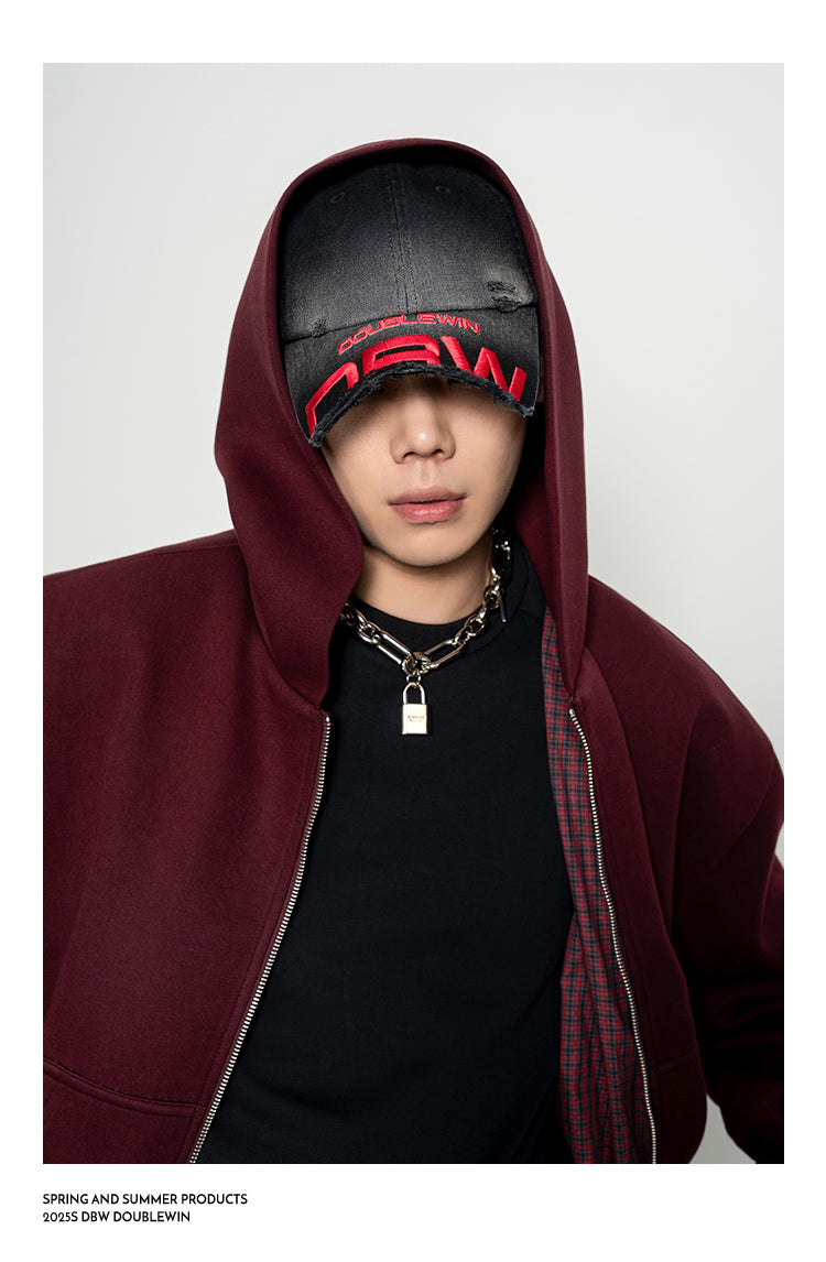 Embroidered Distressed Cap