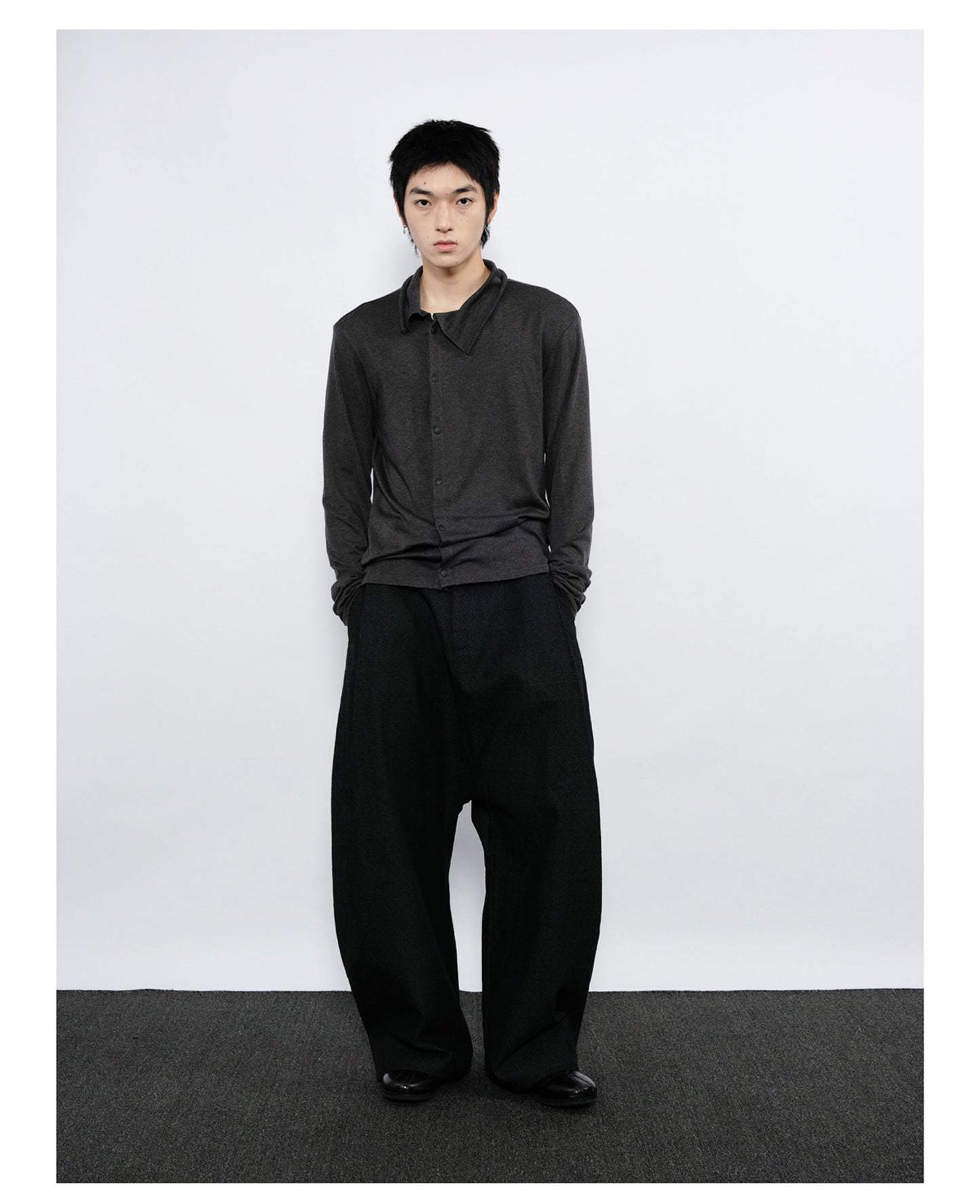 Double-Breasted Slim Cardigan