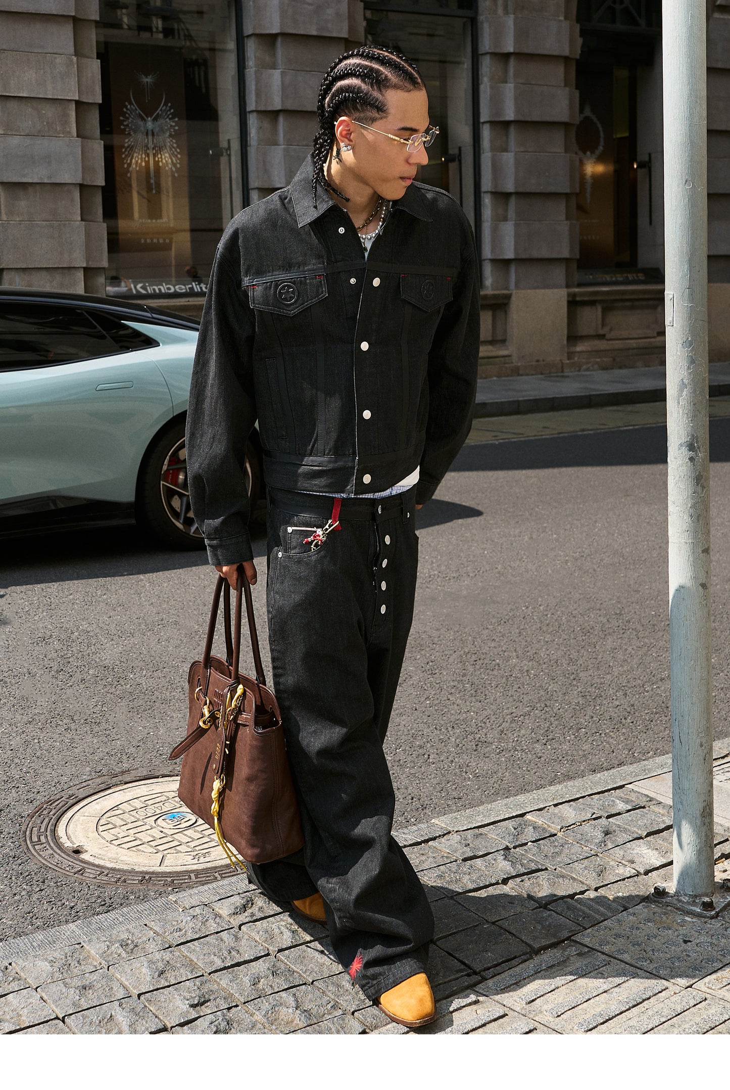 Raw Denim Short Wide Jacket