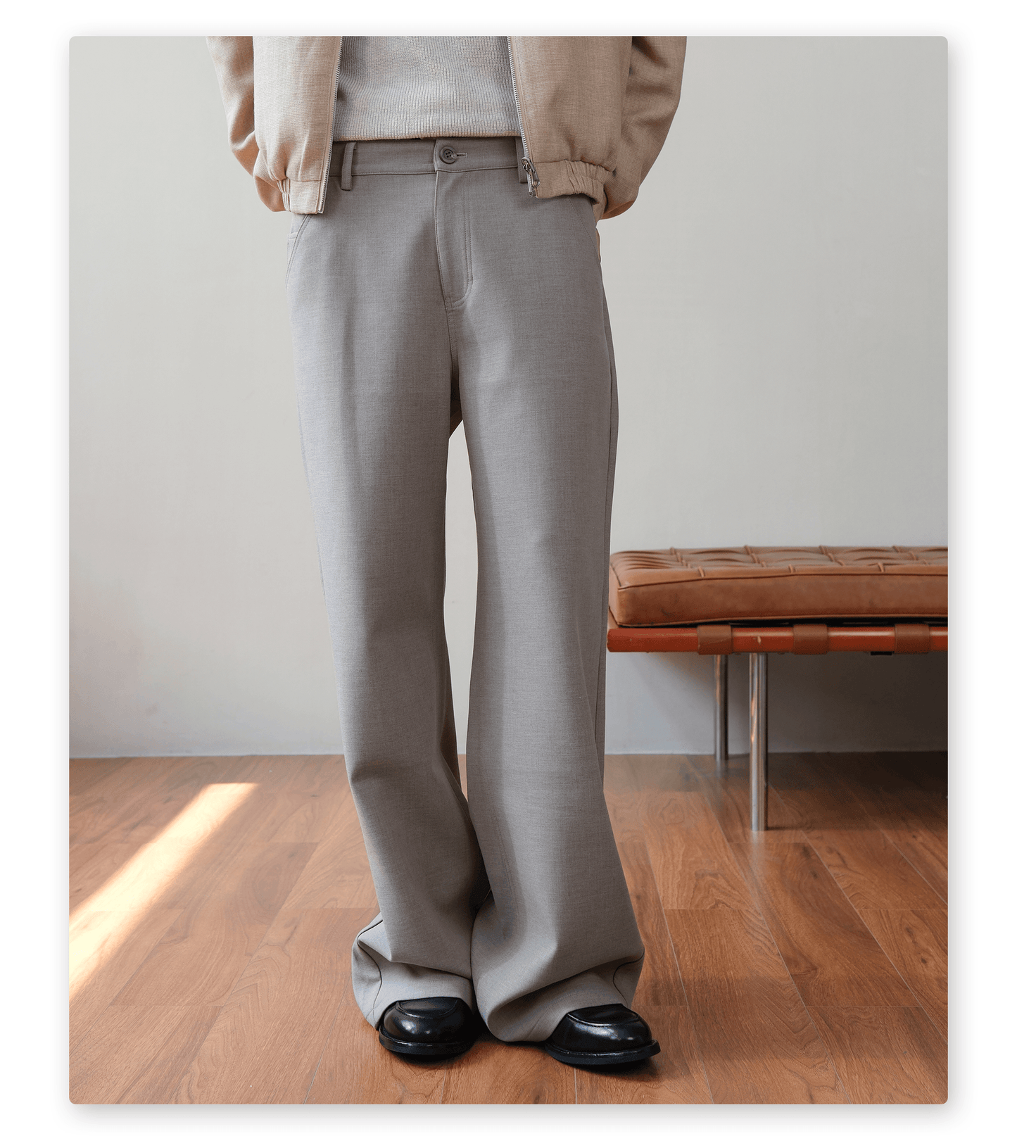 Stitched Straight Pants