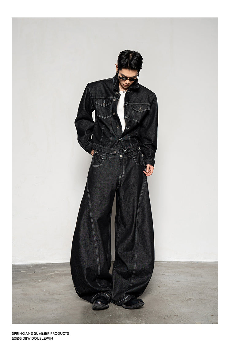 Washed Embroidered Denim Jacket