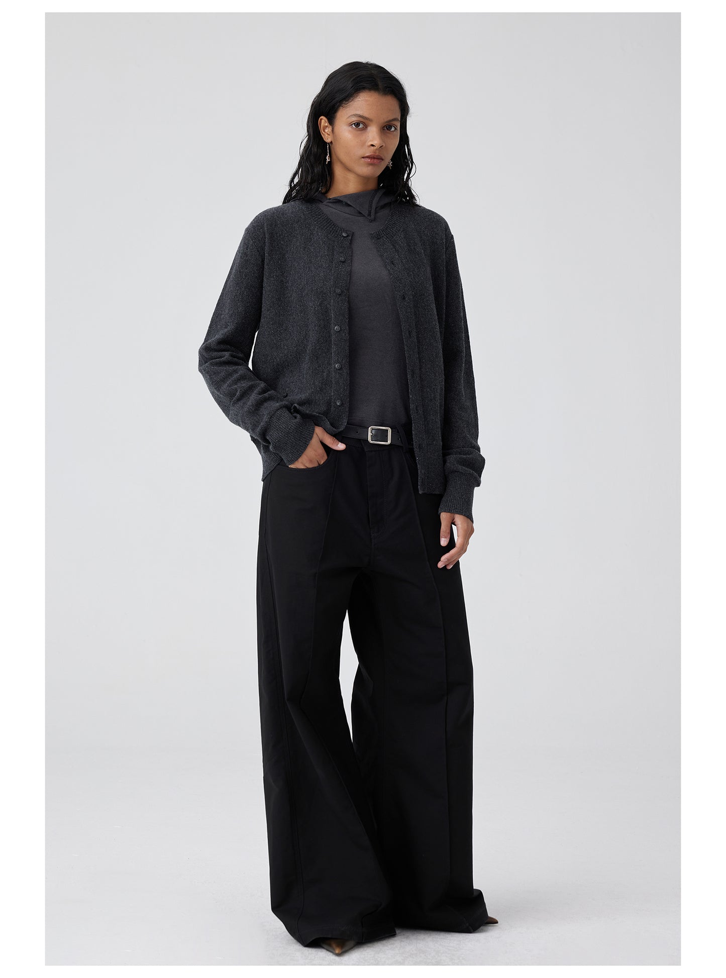 Center seam gusset wide pants