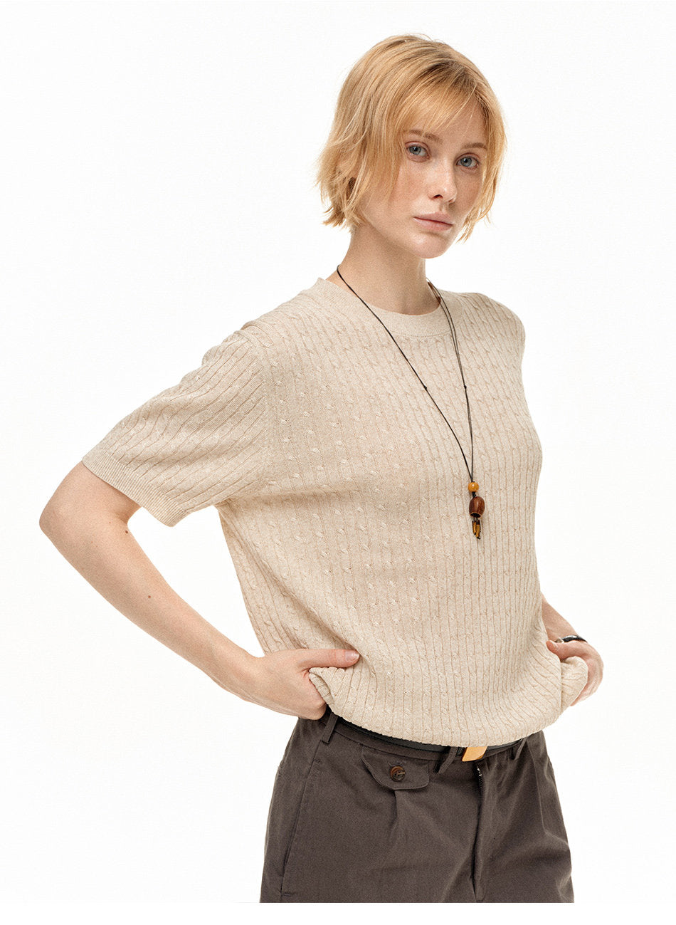 Niche Design Knit Shirt