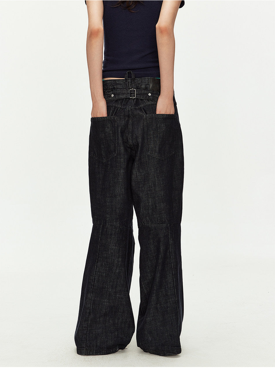 Original Colored Jeans with Parisian-Style Buttons　