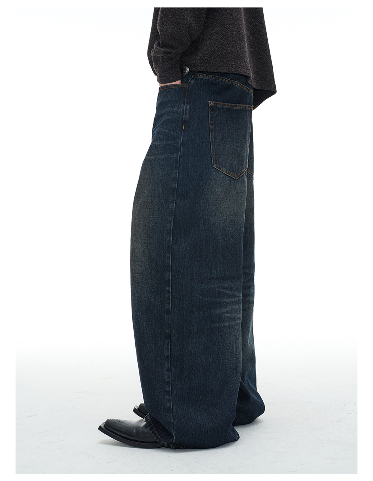 Dark blue vintage jeans