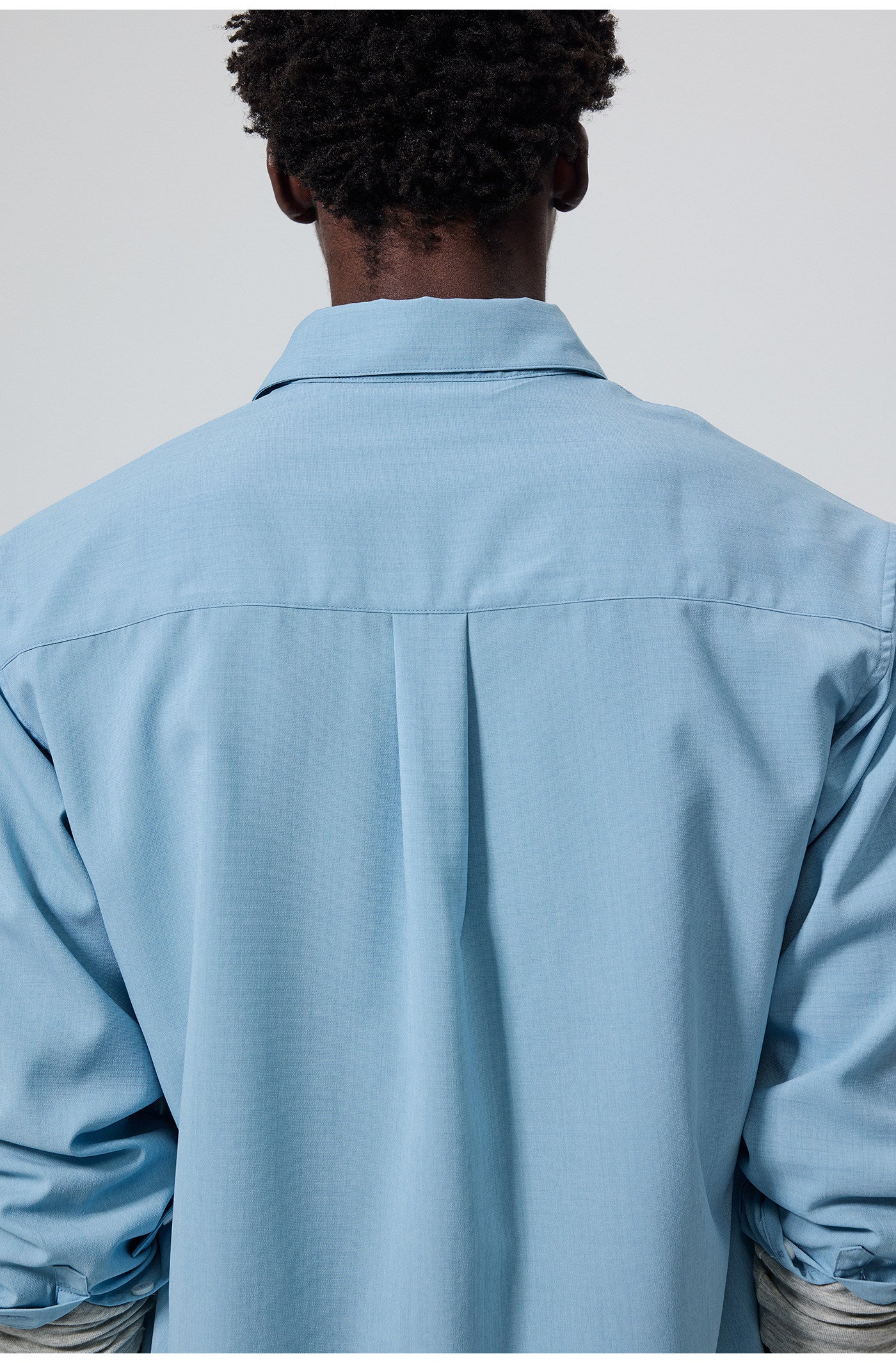 Linen-like texture shirt