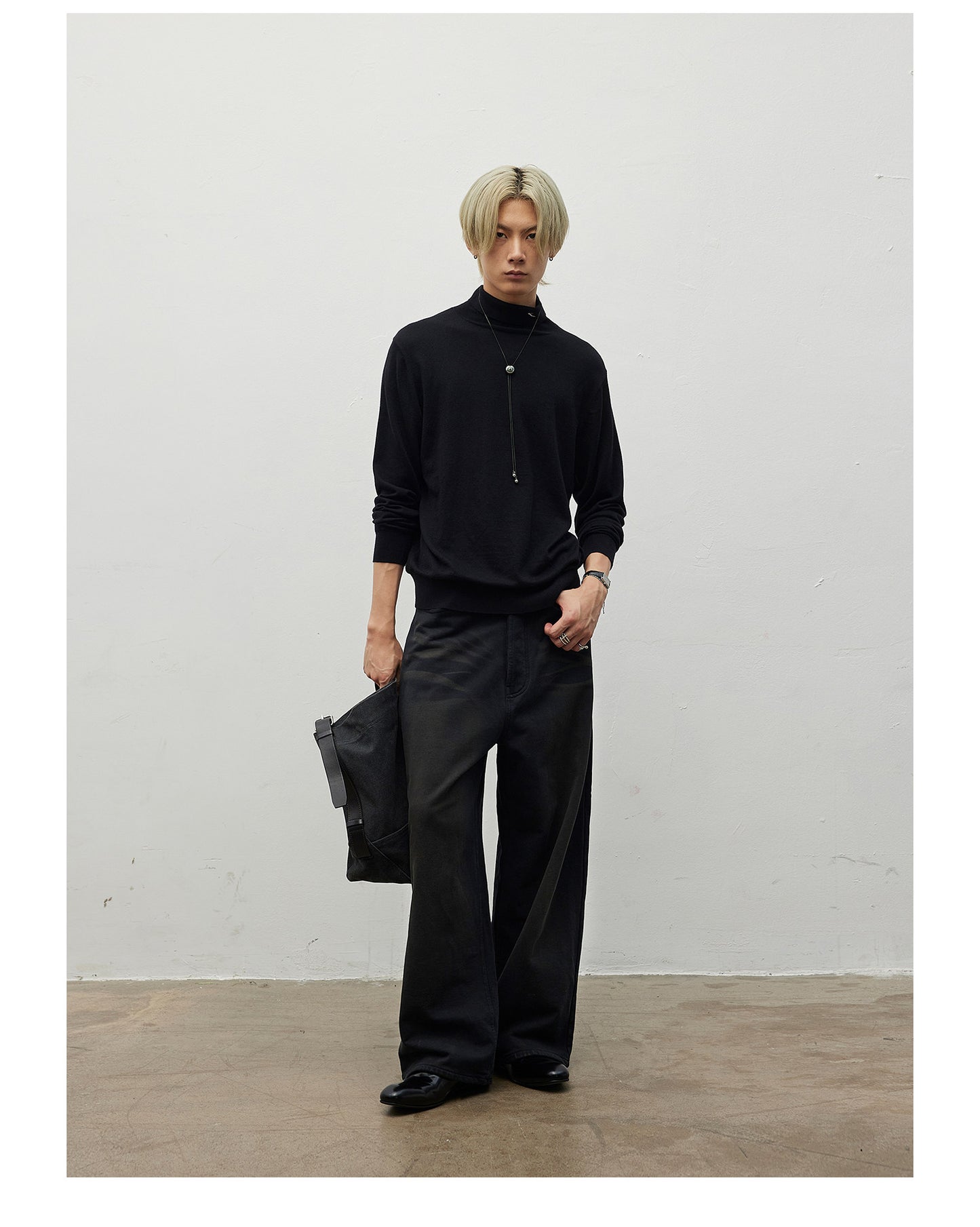 Faux Denim Sweatpants