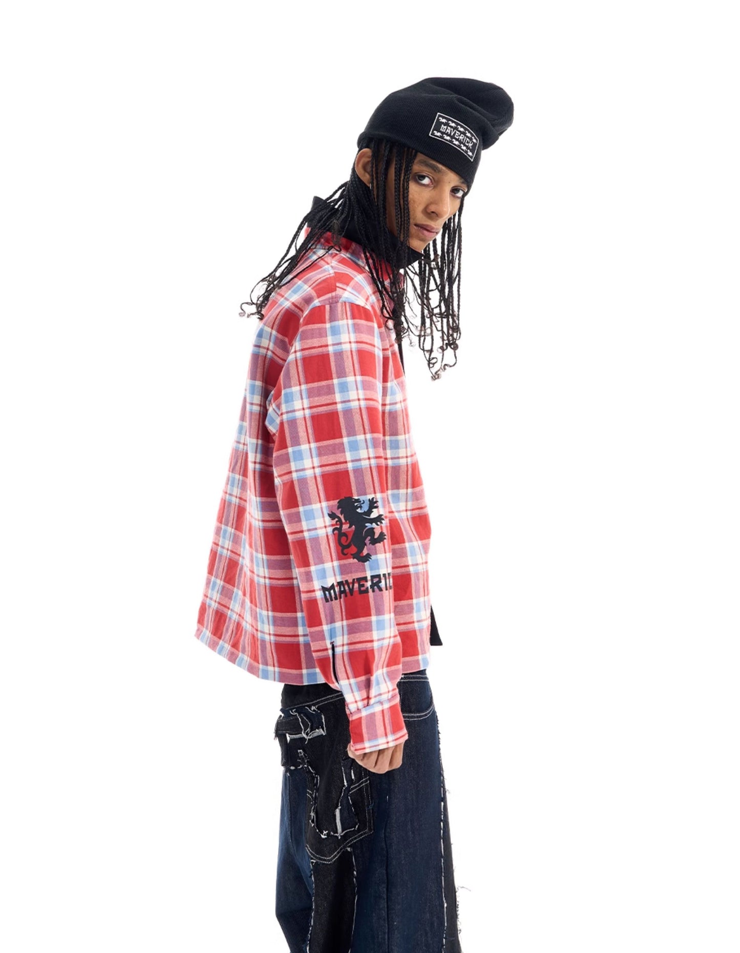 Reversible Checkered Pattern Sports Shirt