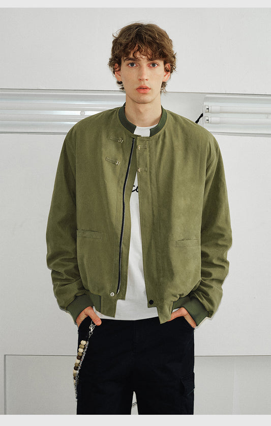 Stand collar MA1 flight jacket