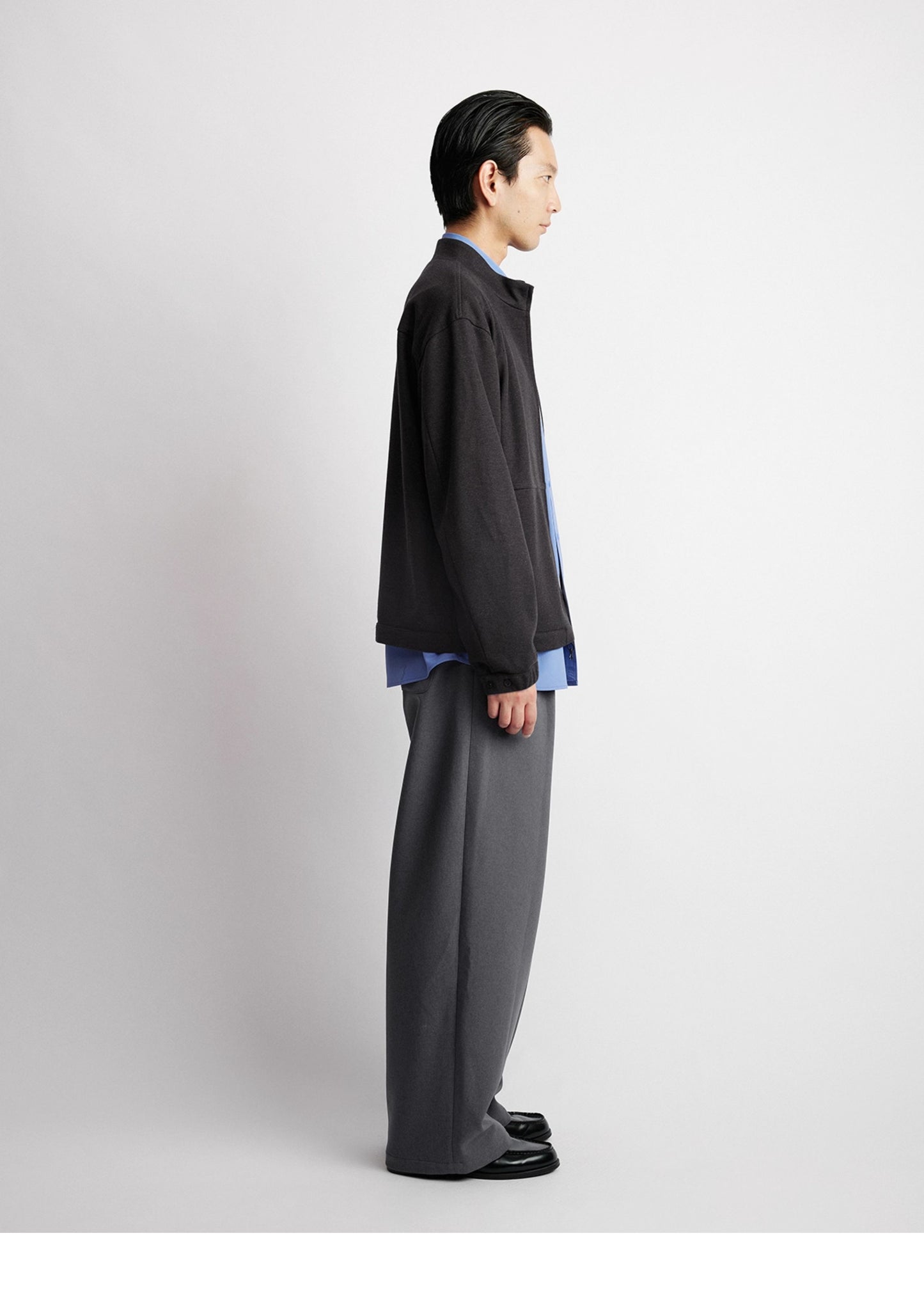 Wool Blend Zipper Jacket