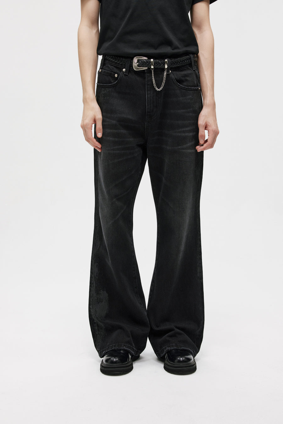 Micro Large Coated Jeans