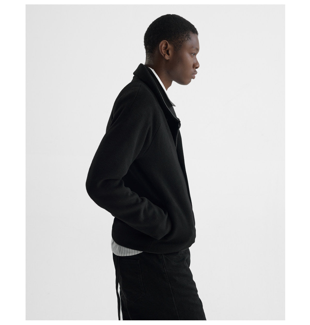 Faux Double-Breasted Jacket
