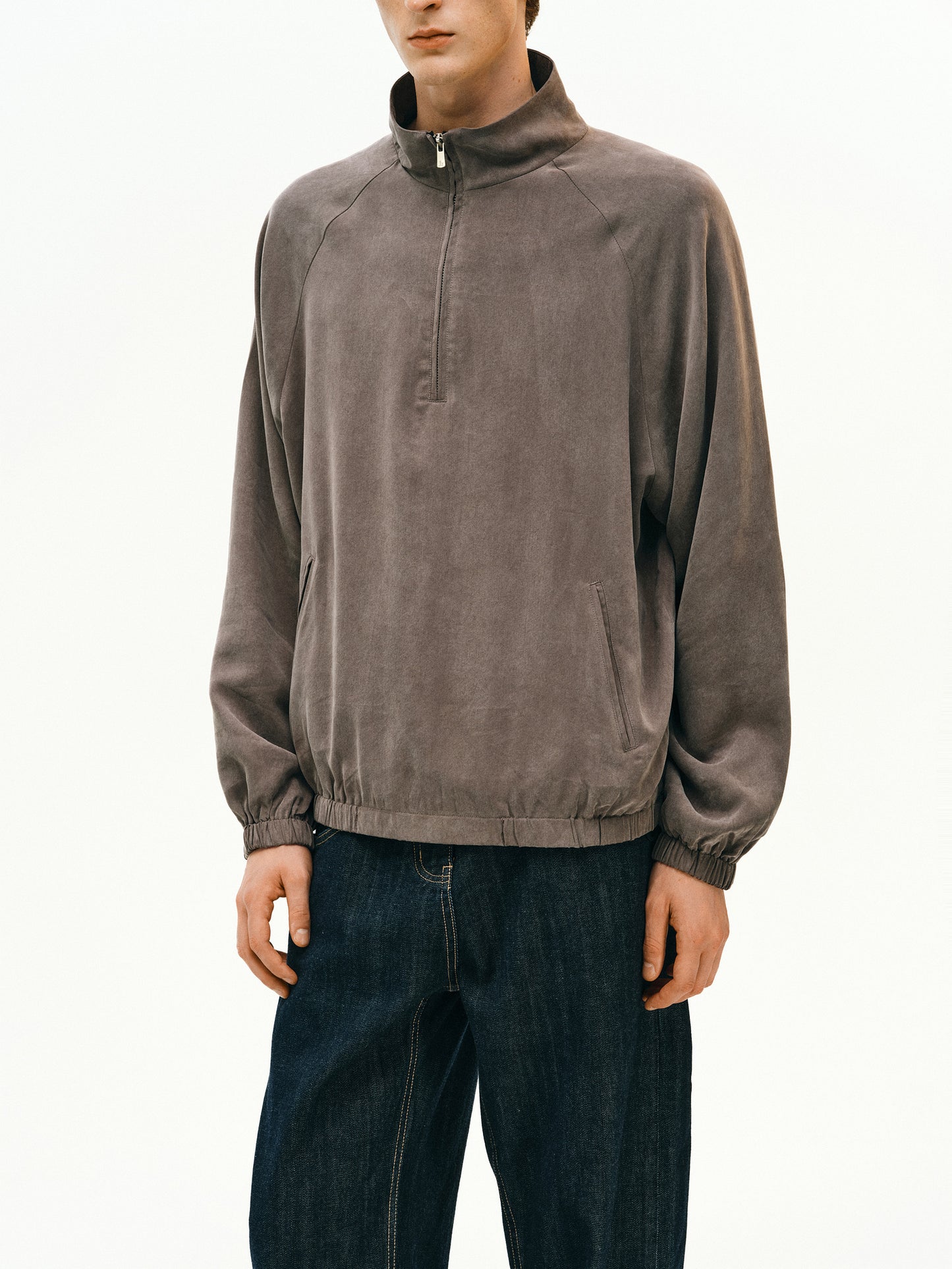 Half-Zip Raglan Sleeve Jacket